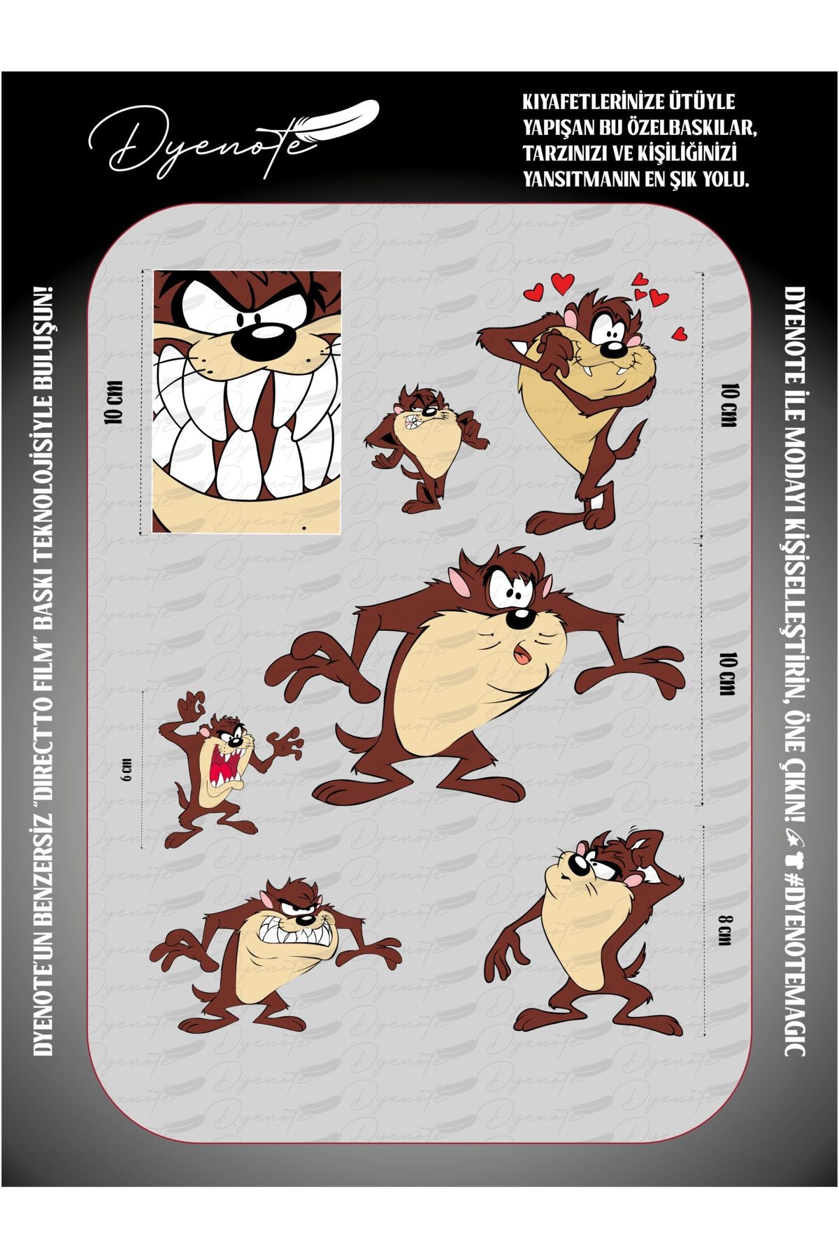 Tasmanian Devil DTF Transfer Paper A4 - Iron-On