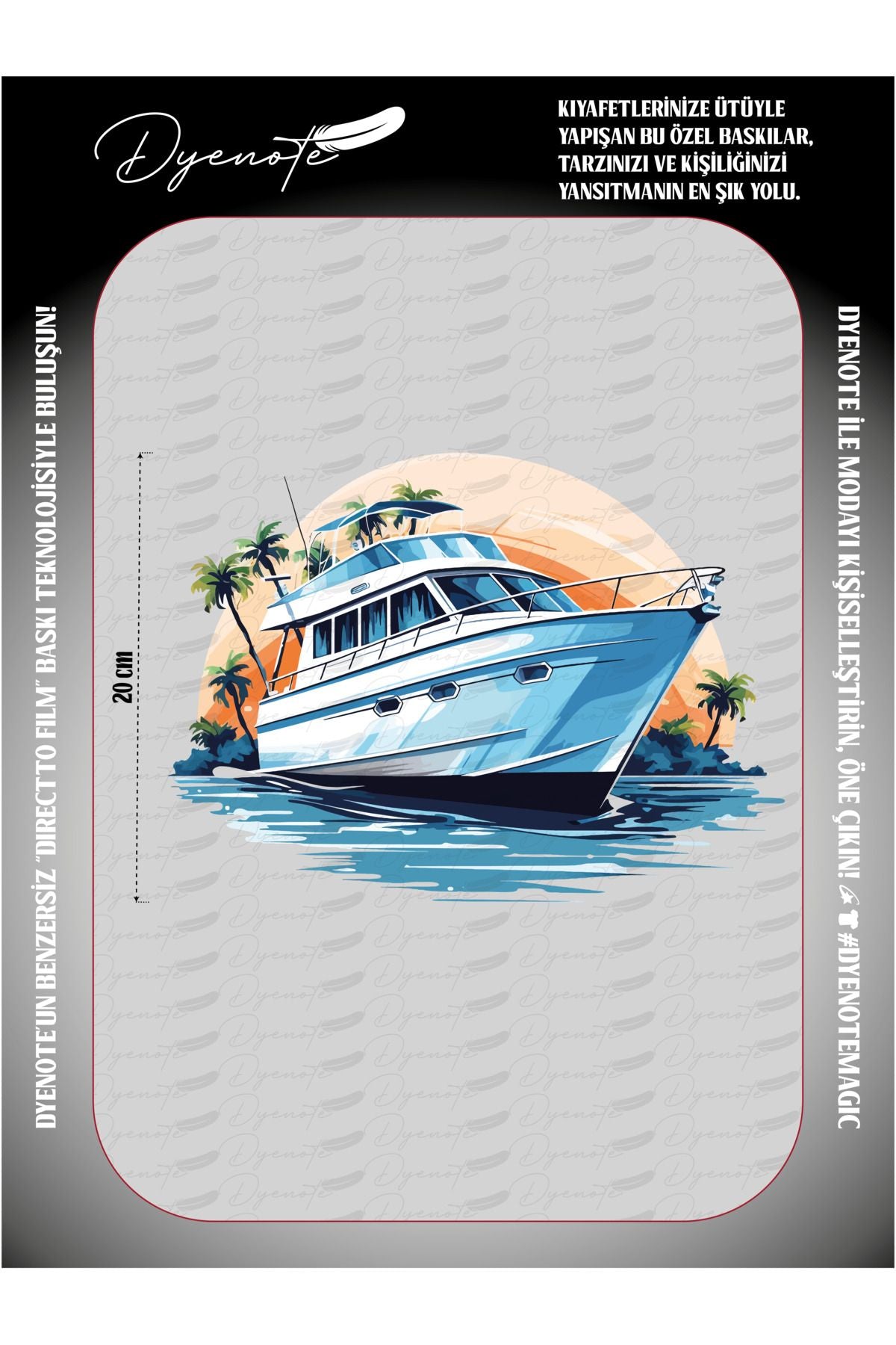 Yacht Boat 7 DTF Transfer Paper A4 - Iron-On