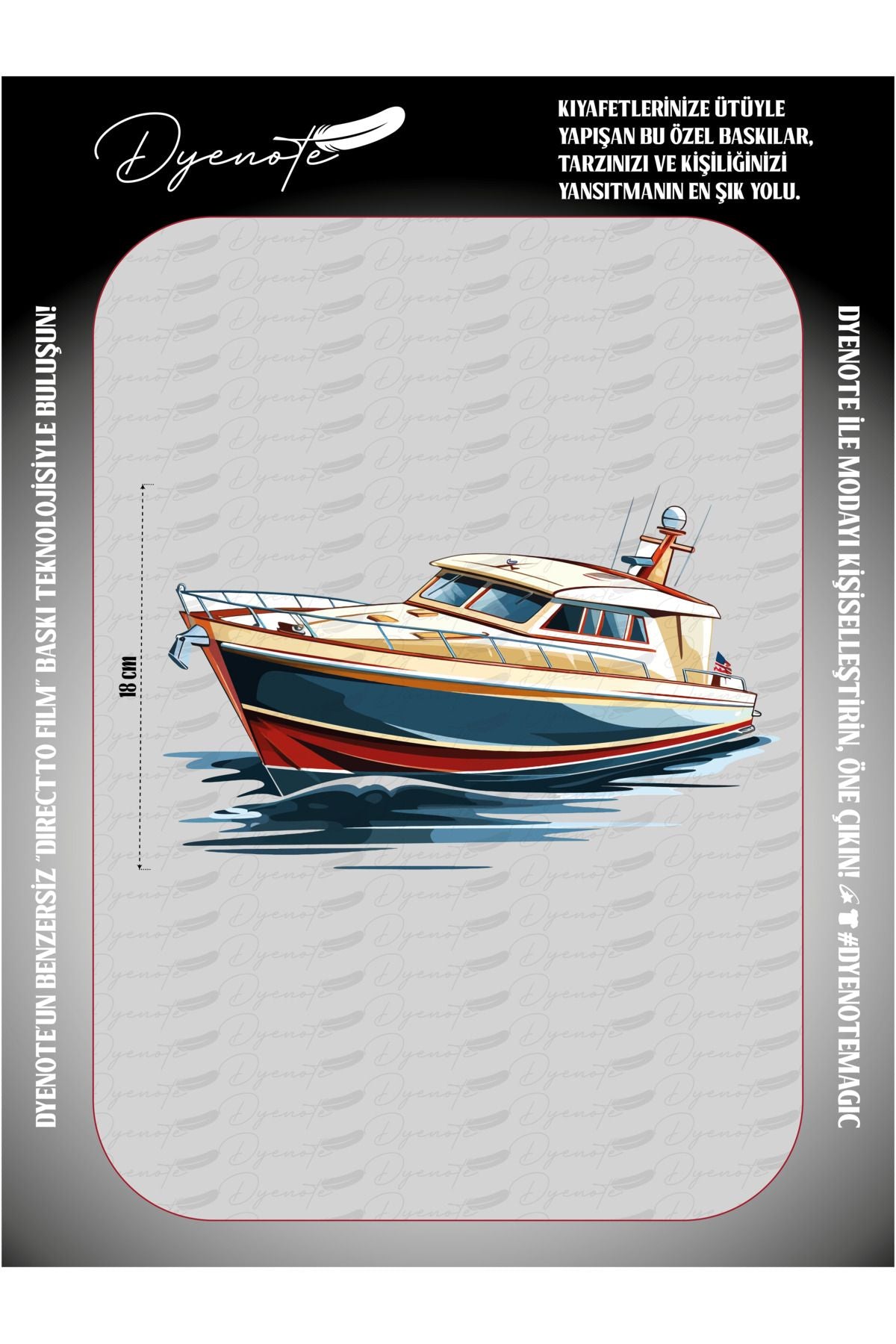 Yacht Boat 2 DTF Transfer Paper A4 - Iron-On