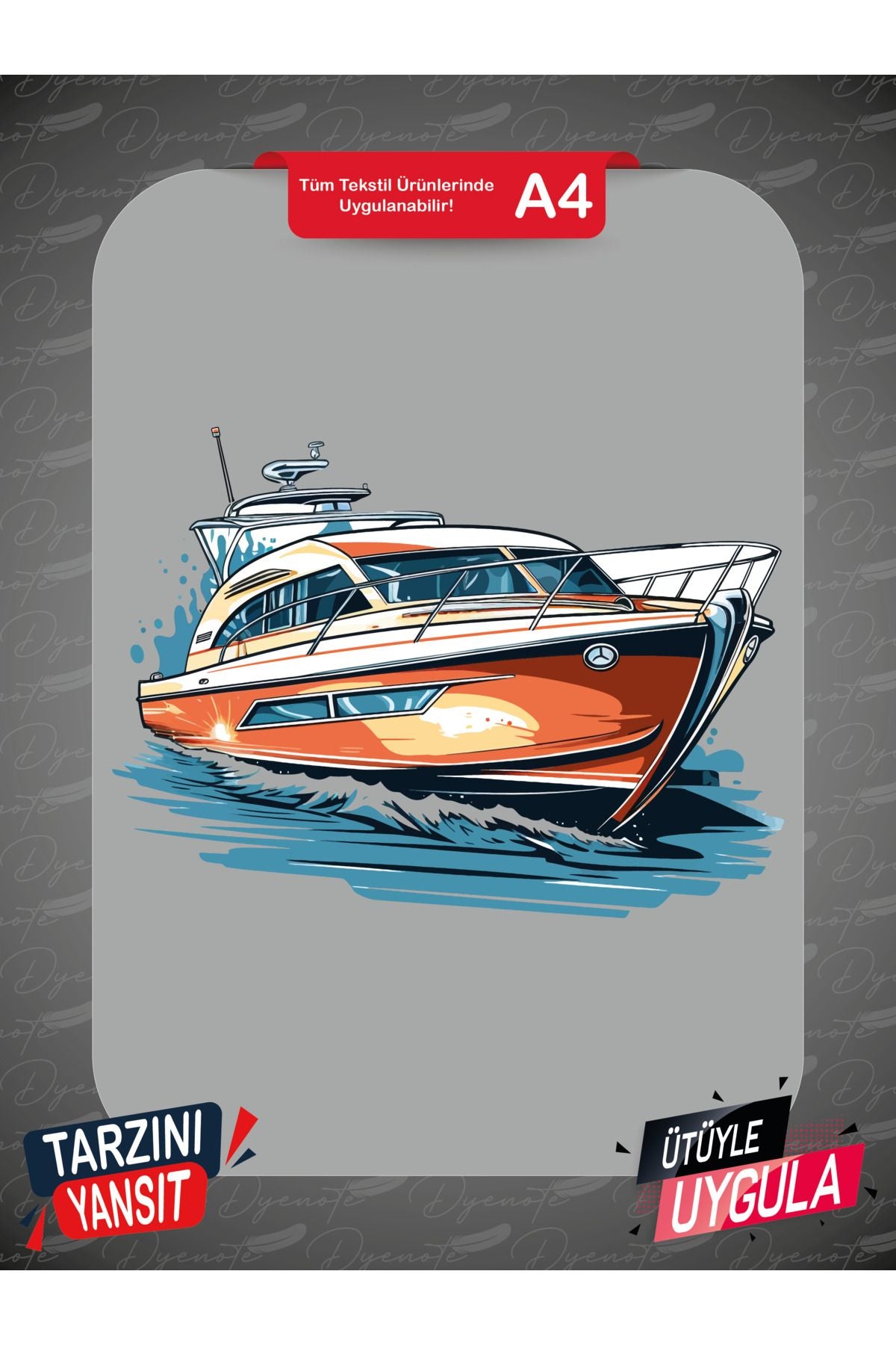 Yacht Boat 13 DTF Transfer Paper A4 - Iron-On