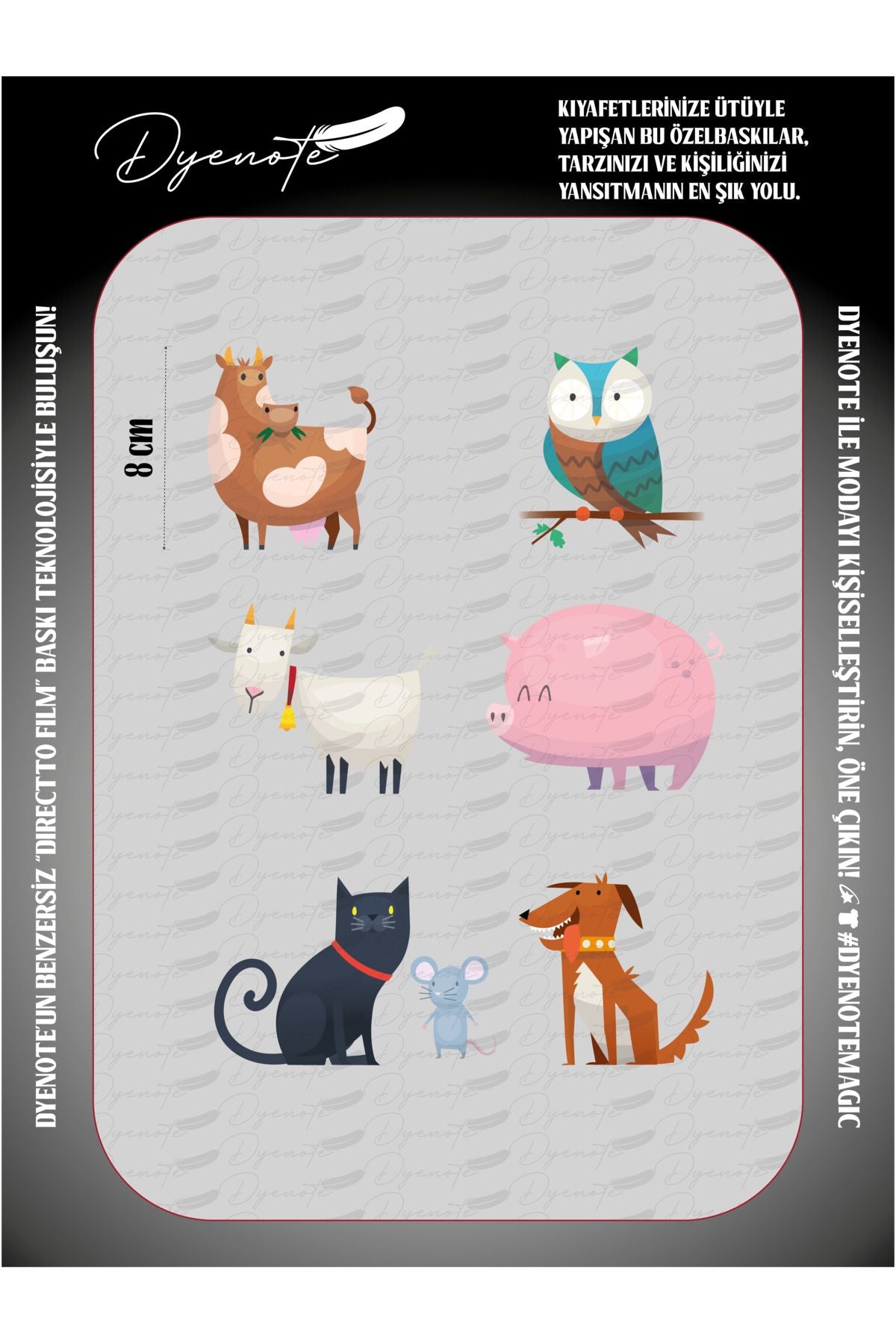 Sweet Animals 4 DTF Transfer Paper A4 - Iron-On