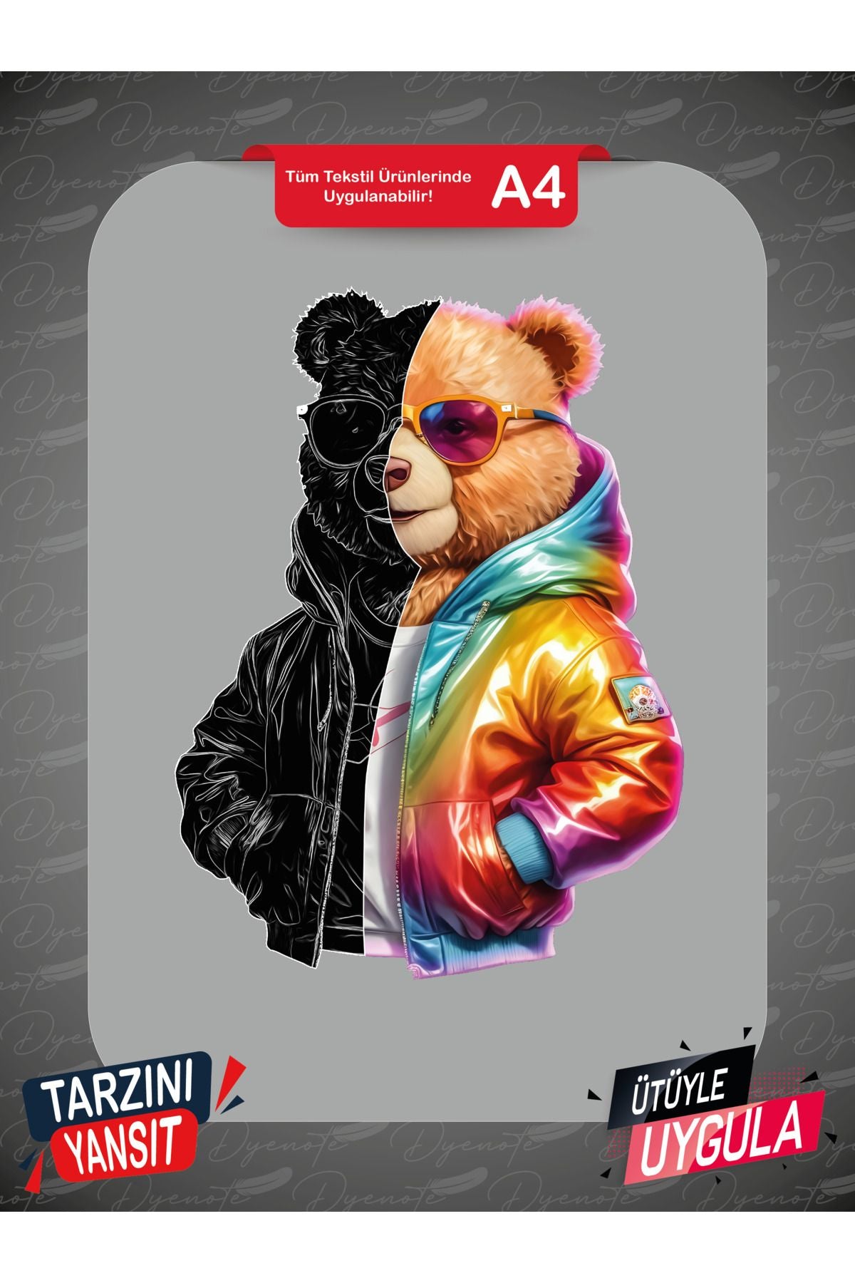 Teddy Bear 1 DTF Transfer Paper A4 - Iron-On