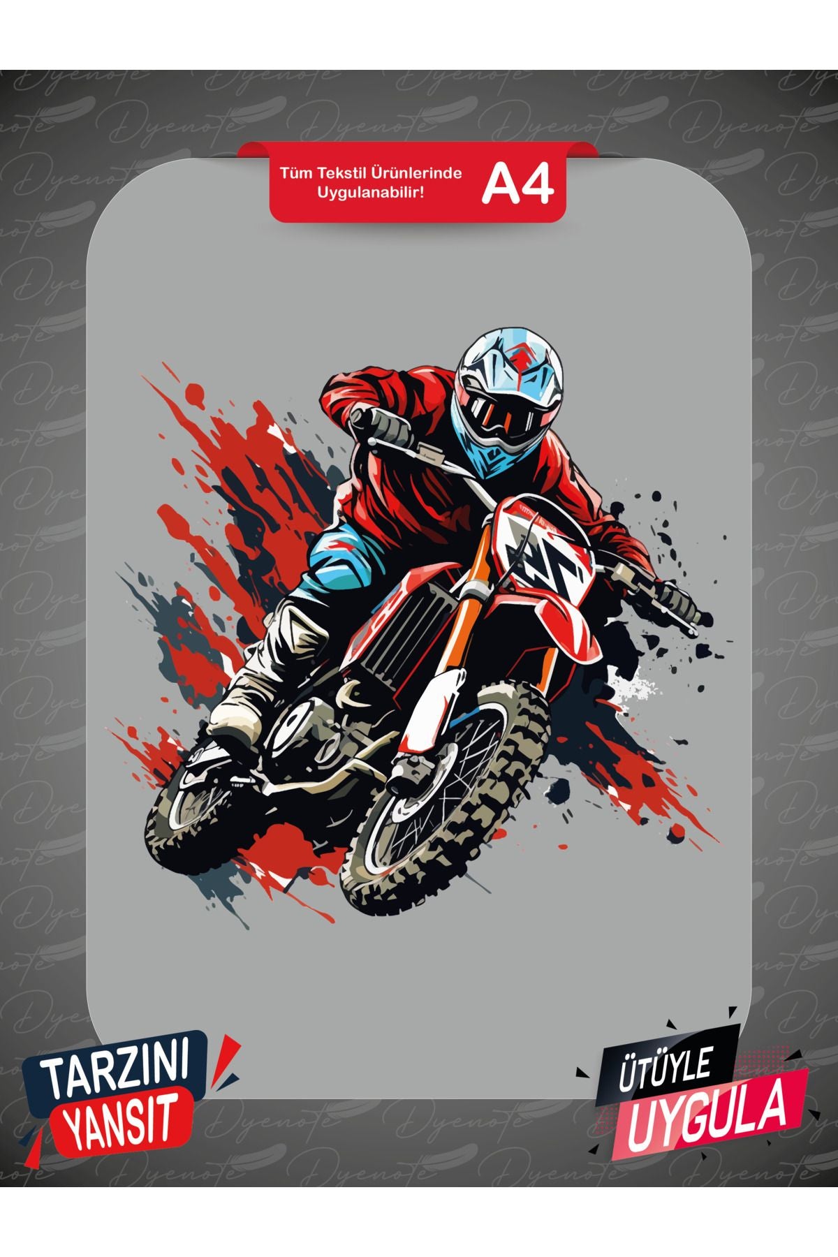 Motorcycle 17 DTF Transfer Paper A4 - Iron-On