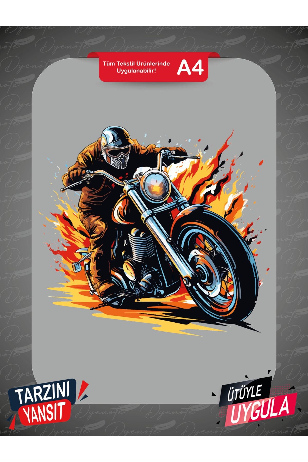 Motorcycle 16 DTF Transfer Paper A4 - Iron-On