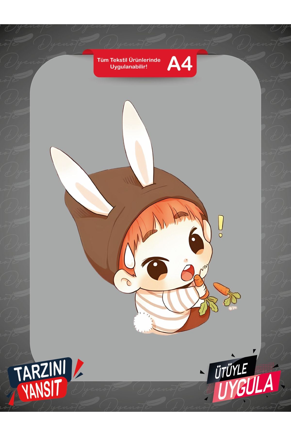 Stray Kids Donny DoBunny DTF Transfer Paper A4 - Iron-On