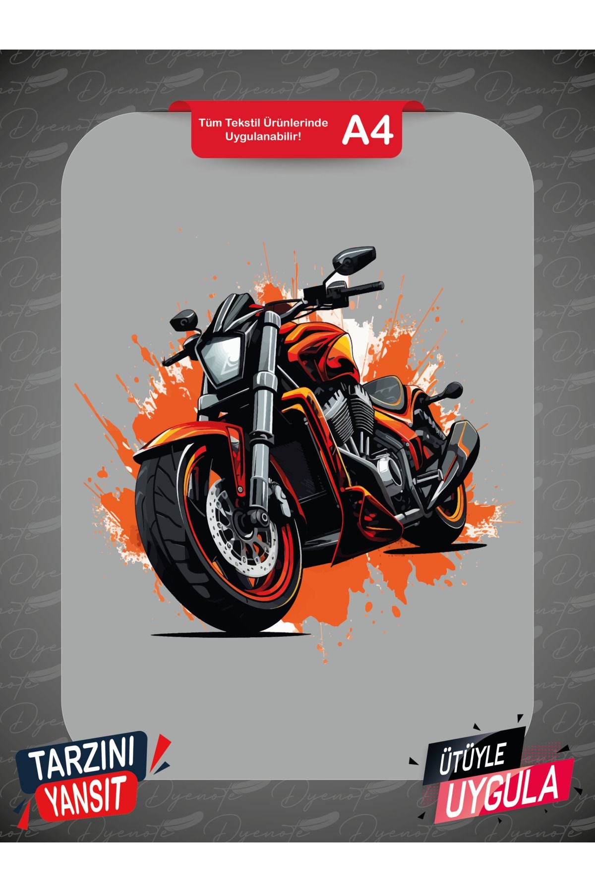 Motorcycle 14 DTF Transfer Paper A4 - Iron-On