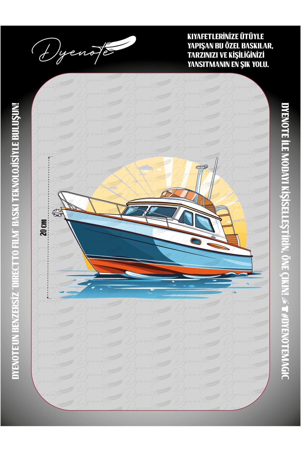 Yacht Boat 5 DTF Transfer Paper A4 - Iron-On