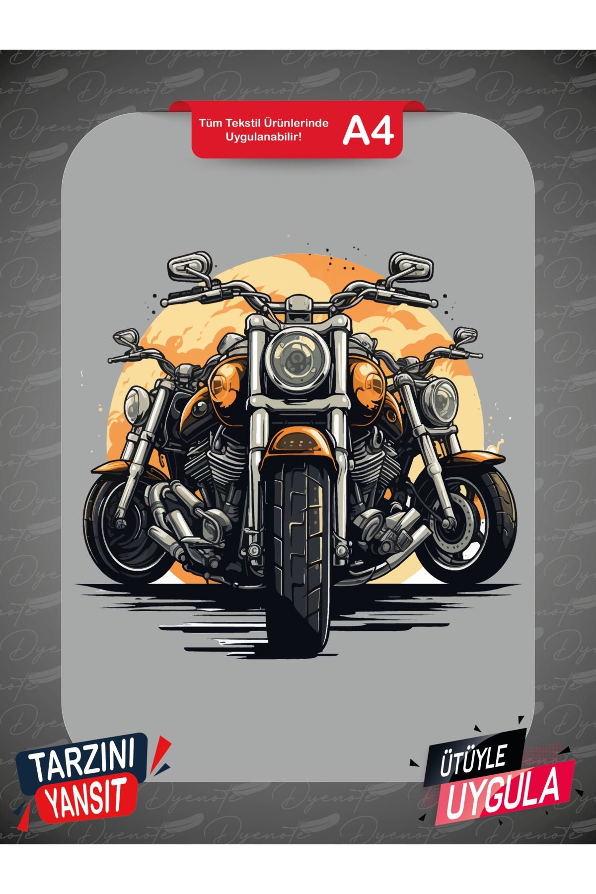 Motorcycle 9 DTF Transfer Paper A4 - Iron-On