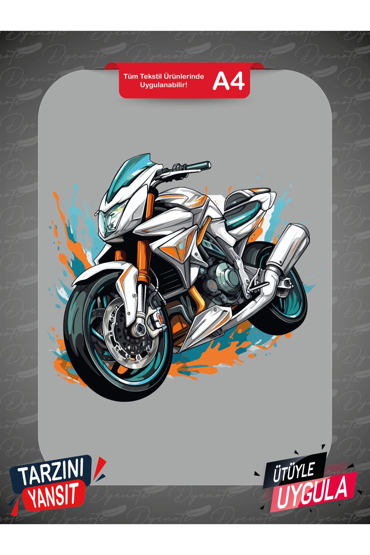 Motorcycle 19 DTF Transfer Paper A4 - Iron-On