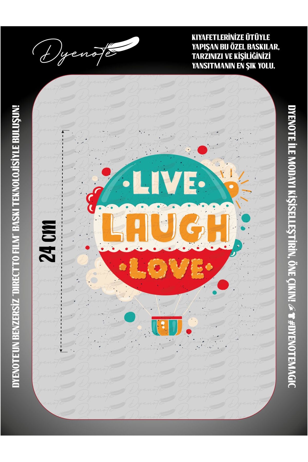 Live Laugh Love DTF Transfer Paper A4 - Iron-On