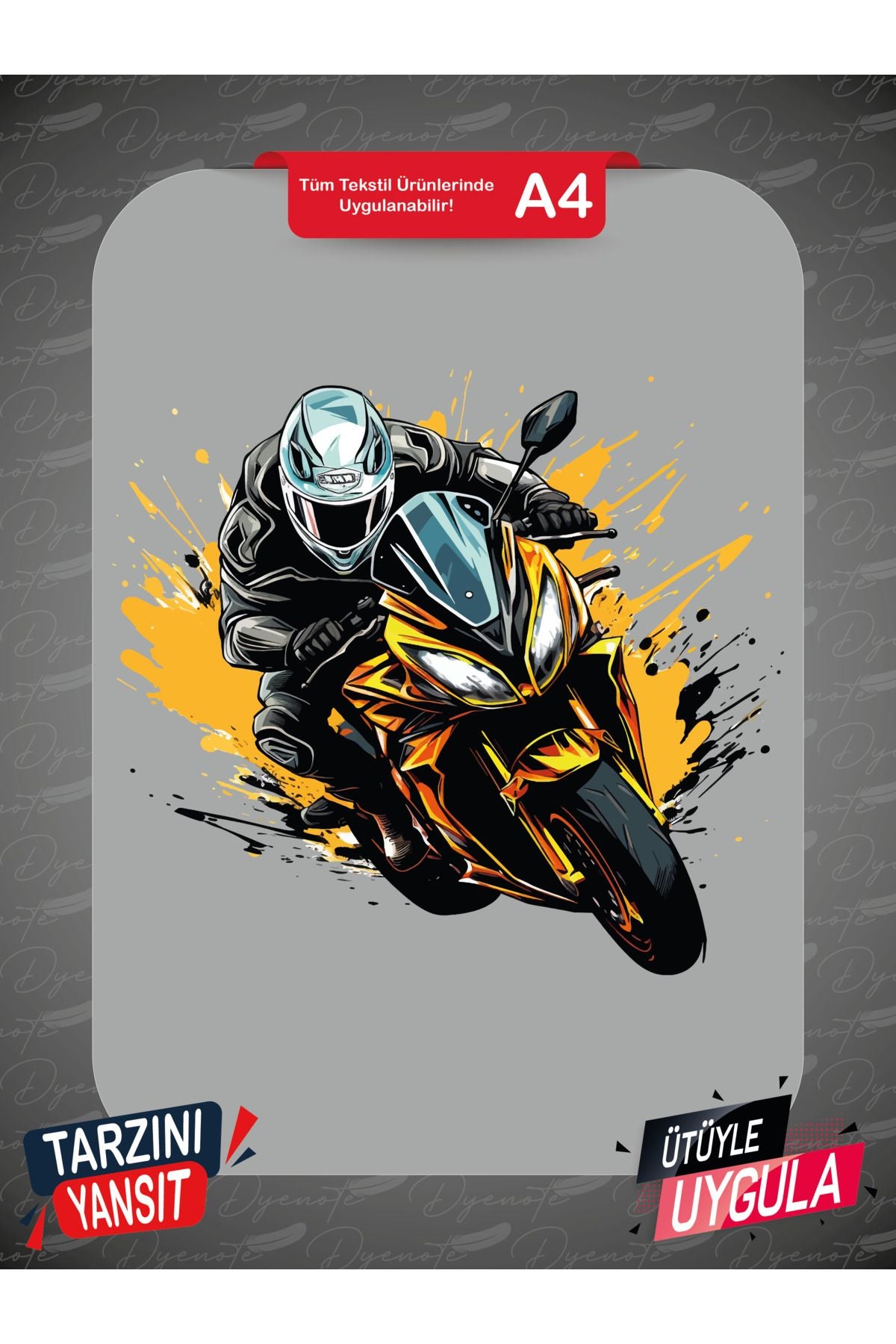 Motorcycle 20 DTF Transfer Paper A4 - Iron-On