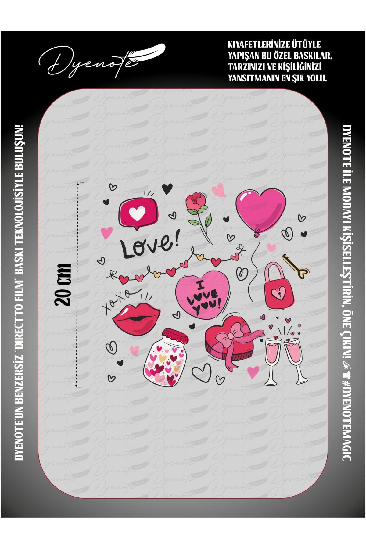 Valentine's Day 6 DTF Transfer Paper A4 - Iron-On