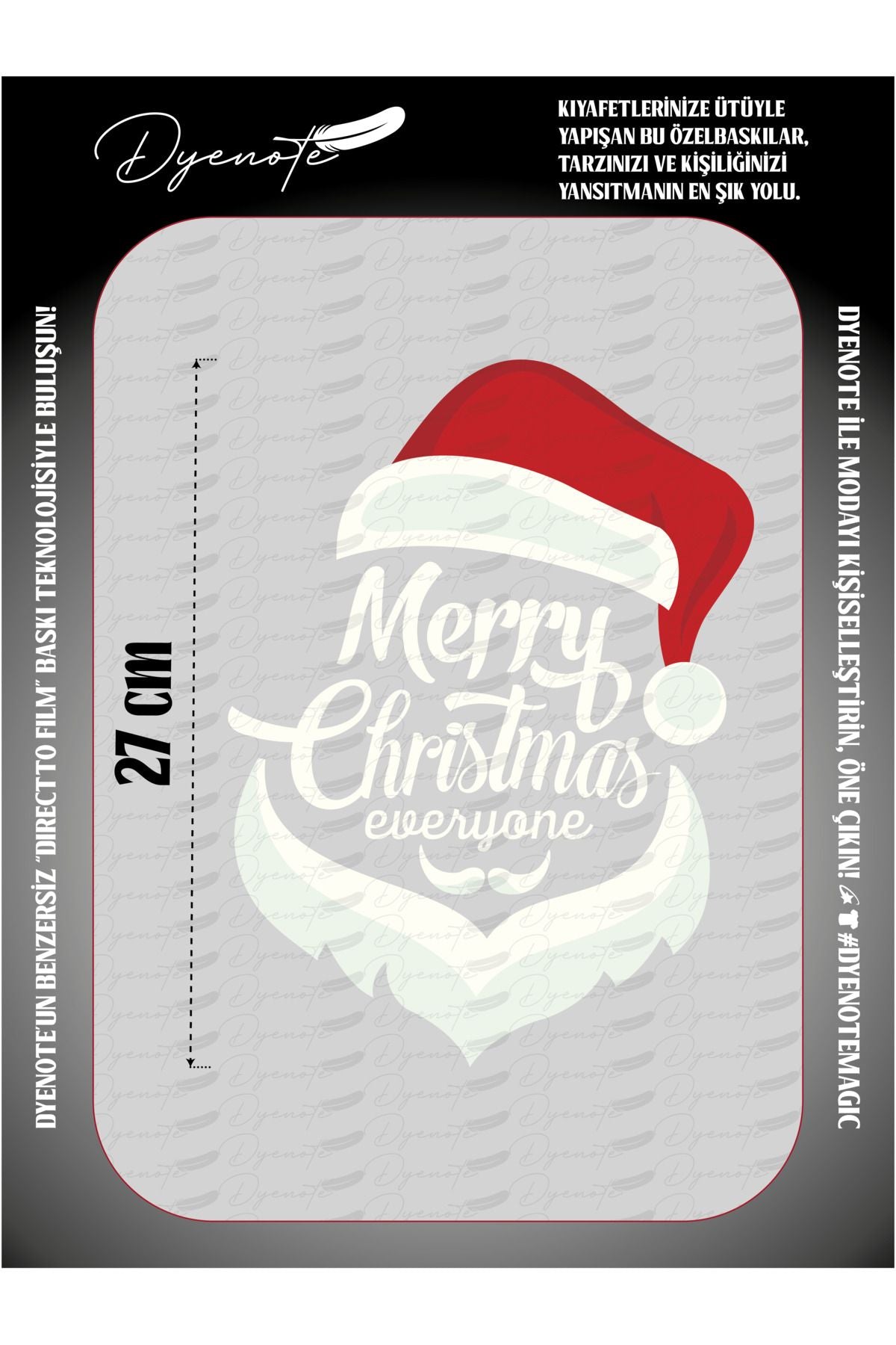 Merry Christmas 15 DTF Transfer Paper A4 - Iron-On