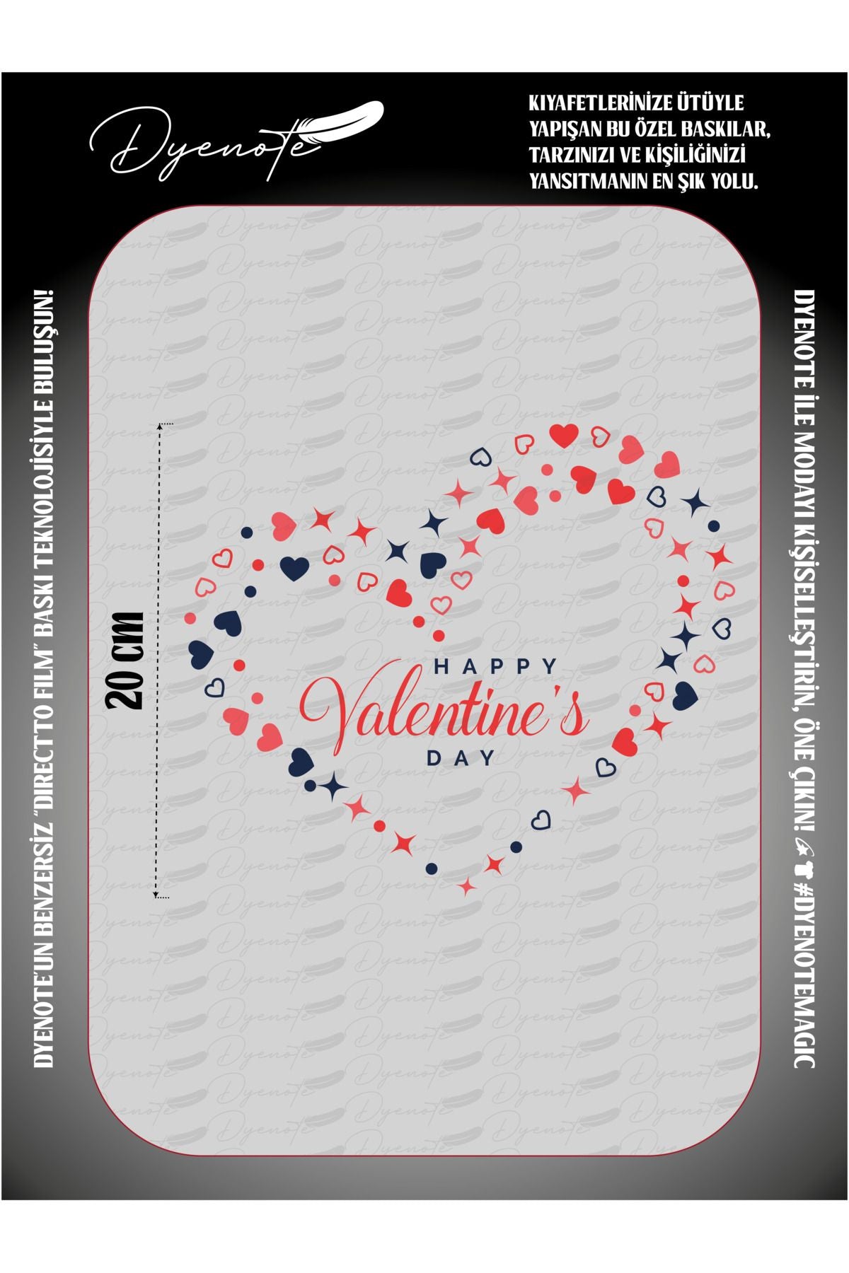 Valentine's Day 3 DTF Transfer Paper A4 - Iron-On