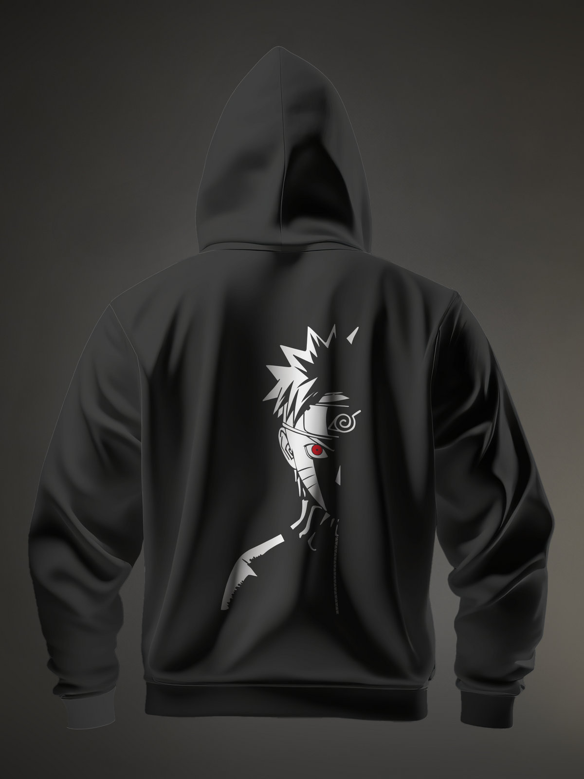 Naruto Uzamaki 3 Naruto Black Men's Oversize Hooded Sweatshirt